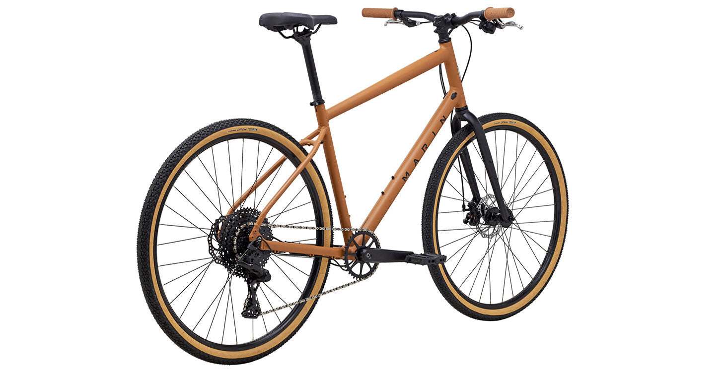 2021 Marin Kentfield 2 rear 3/4, tan.