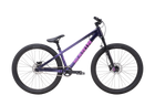Purple bicycle on a white background