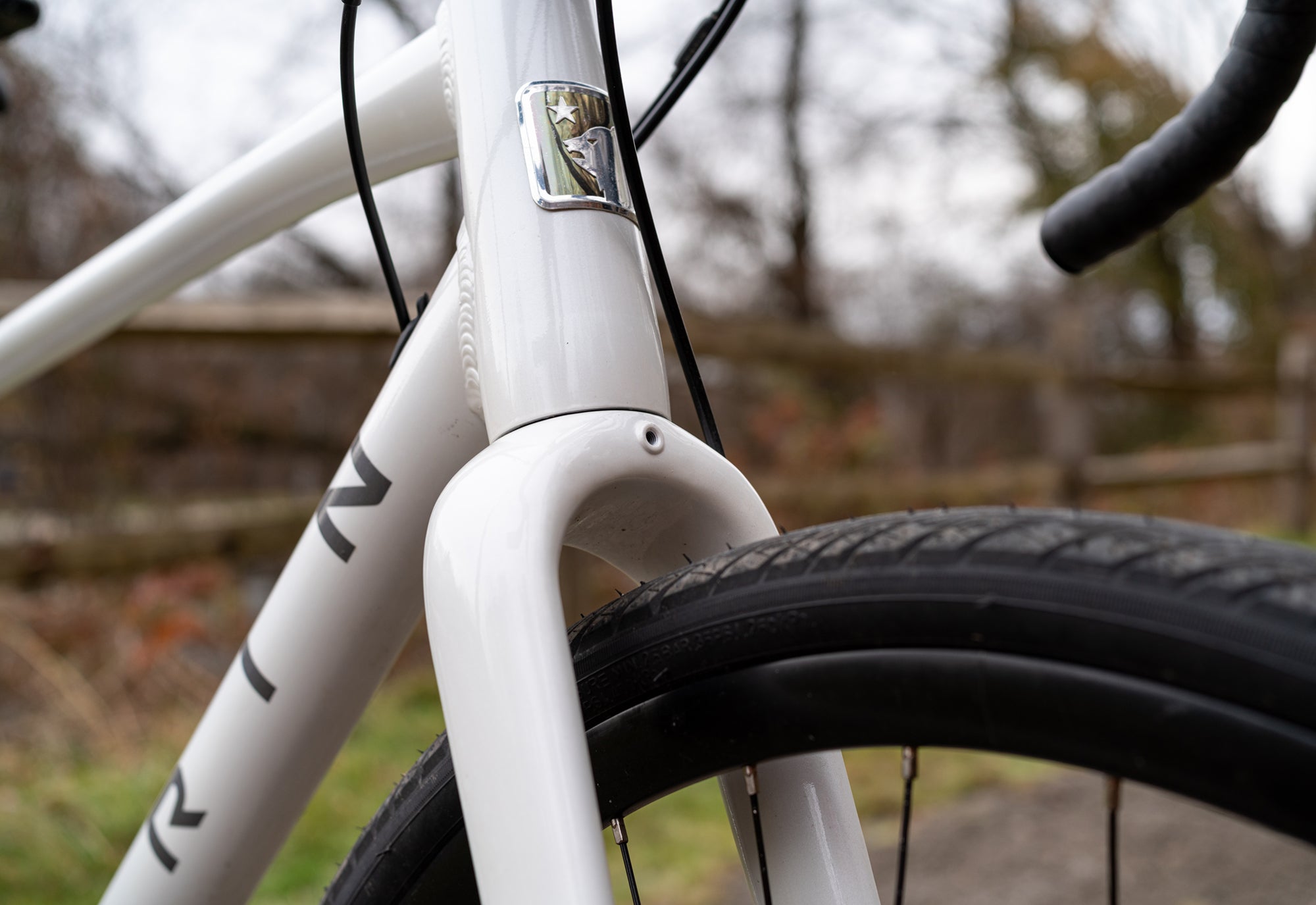 Marin Gestalt head tube and fork clearance detail