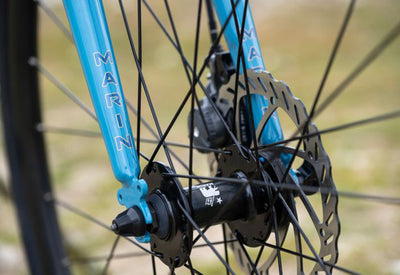 Marin Nicasio ST front brake and forks detail