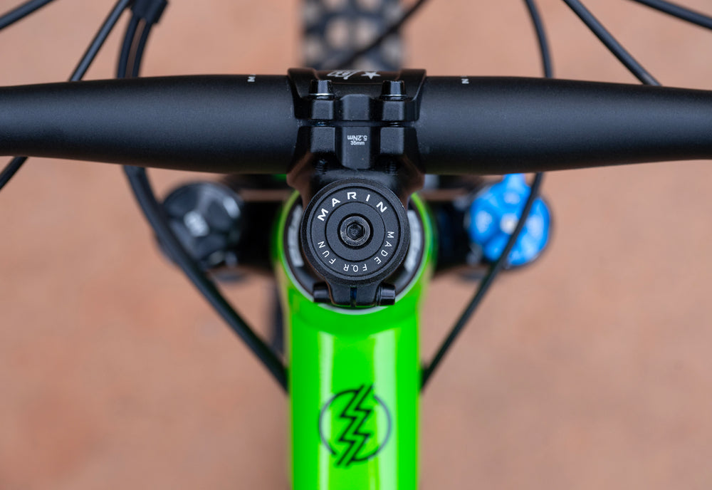 Marin Rift Zone Junior top cap and stem detail