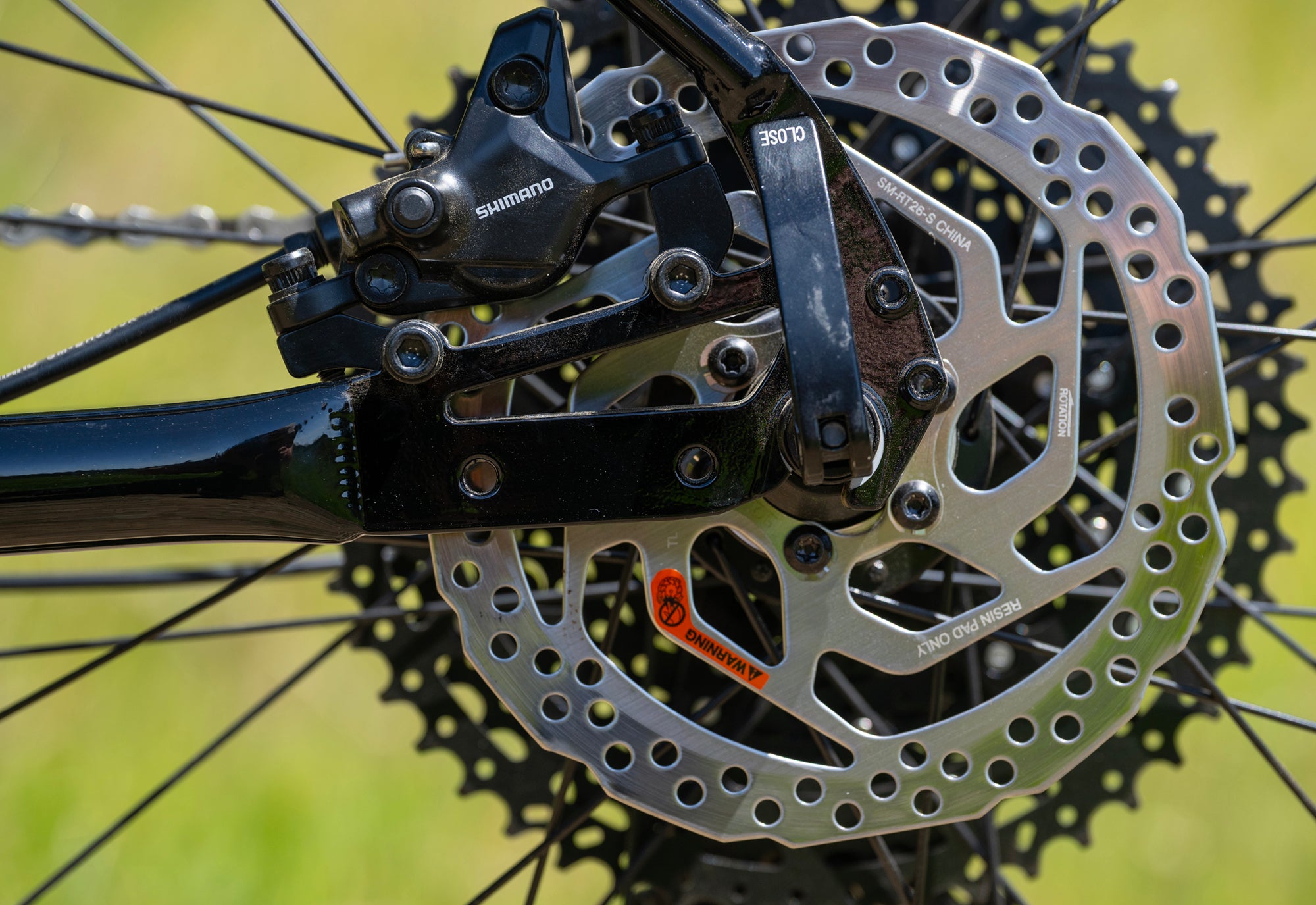 Marin Larkspur rear disc brake detail