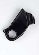 A black Marin Bikes rear derailleur hanger