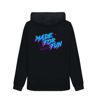 Black Printed Sweater Back