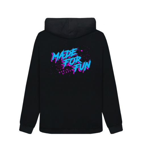 Black Printed Sweater Back