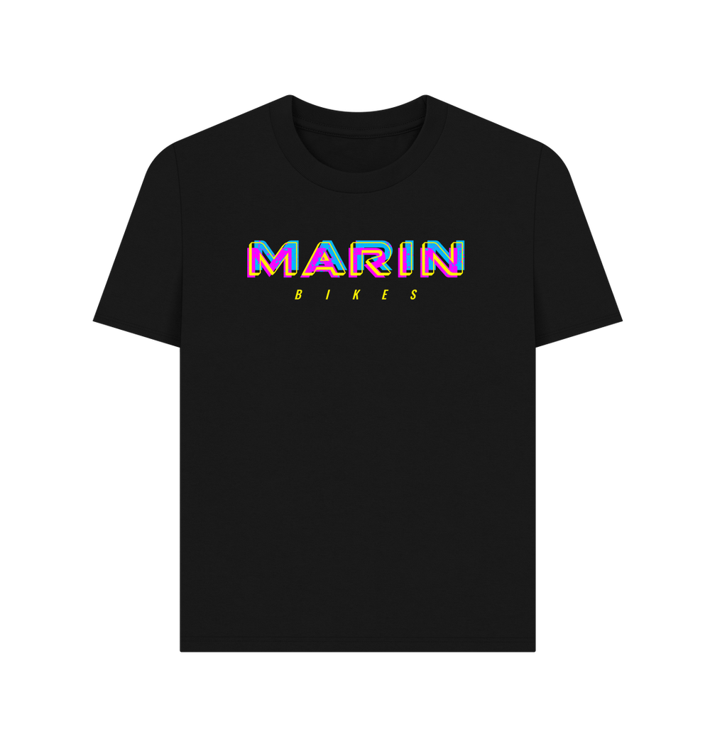 Black Printed T-shirt Front