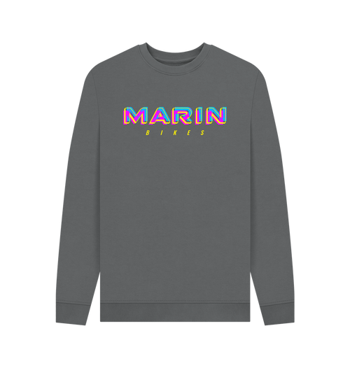 Slate Grey Printed Sweater Front