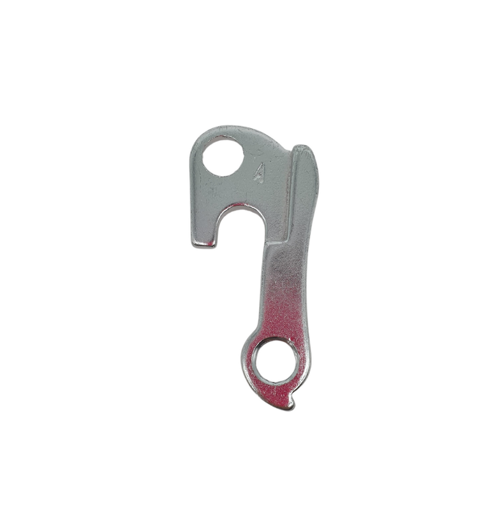 A silver Marin Bikes rear derailleur hanger